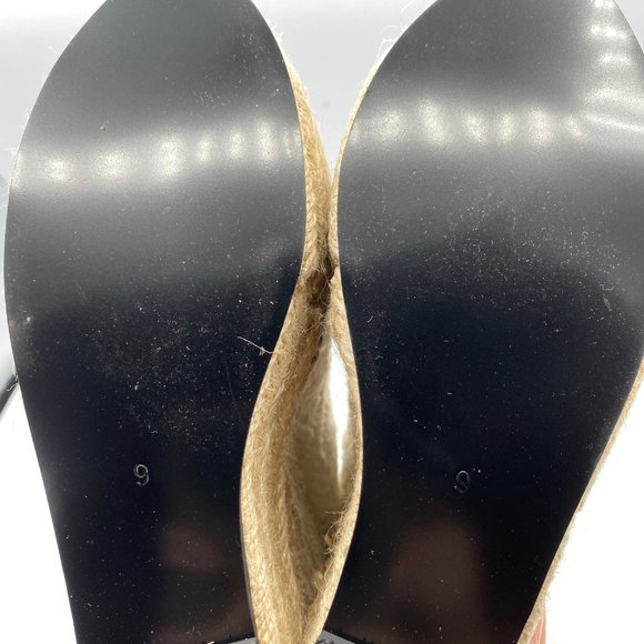 FSJ Ivory Lace Espadrille Wedges Wedding Round - Picture 9 of 10